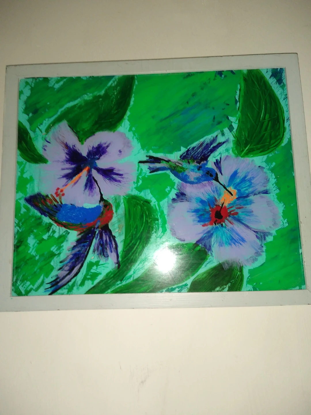 Original hibiscus painting