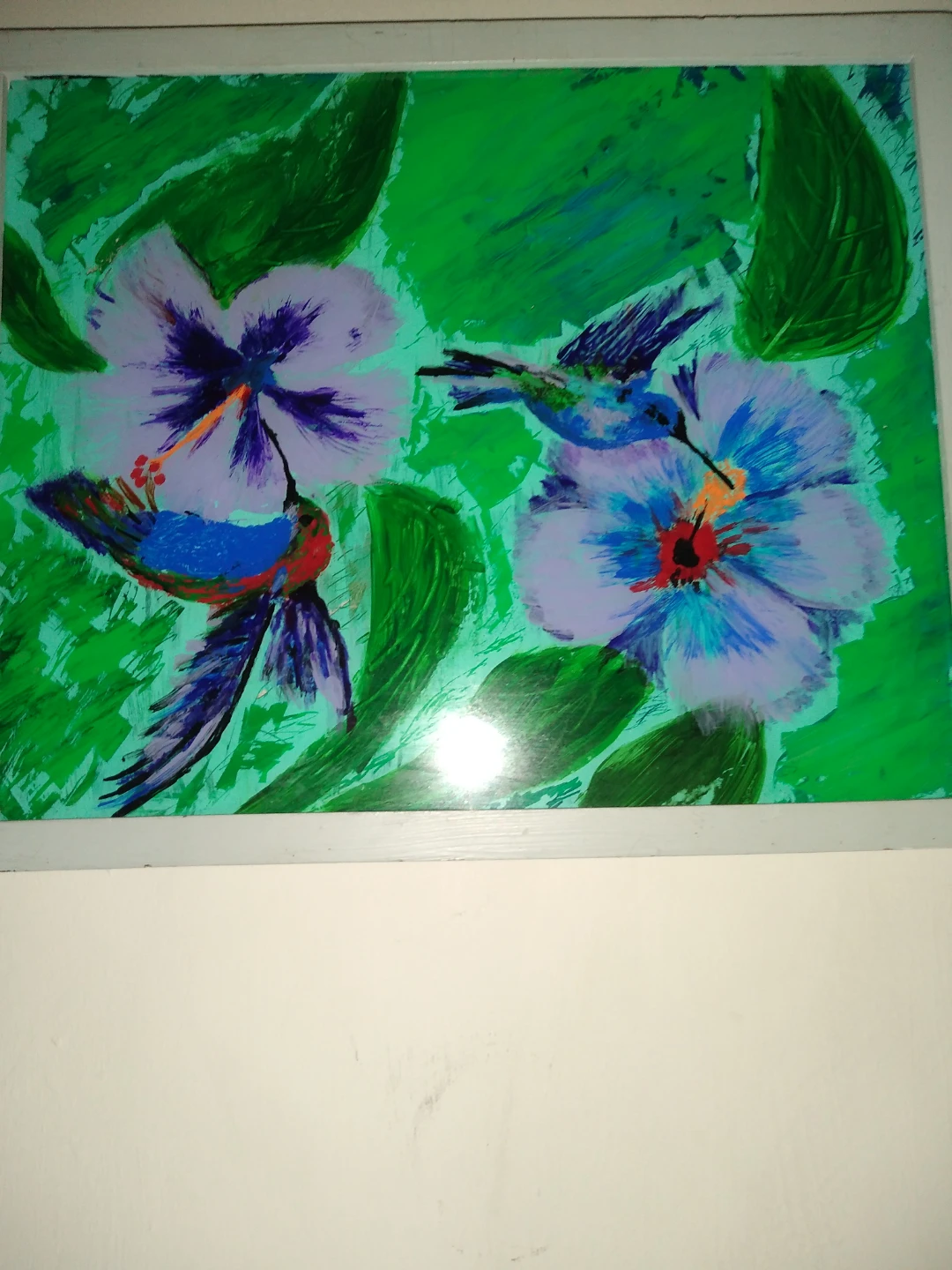 Original hibiscus painting - photo 2