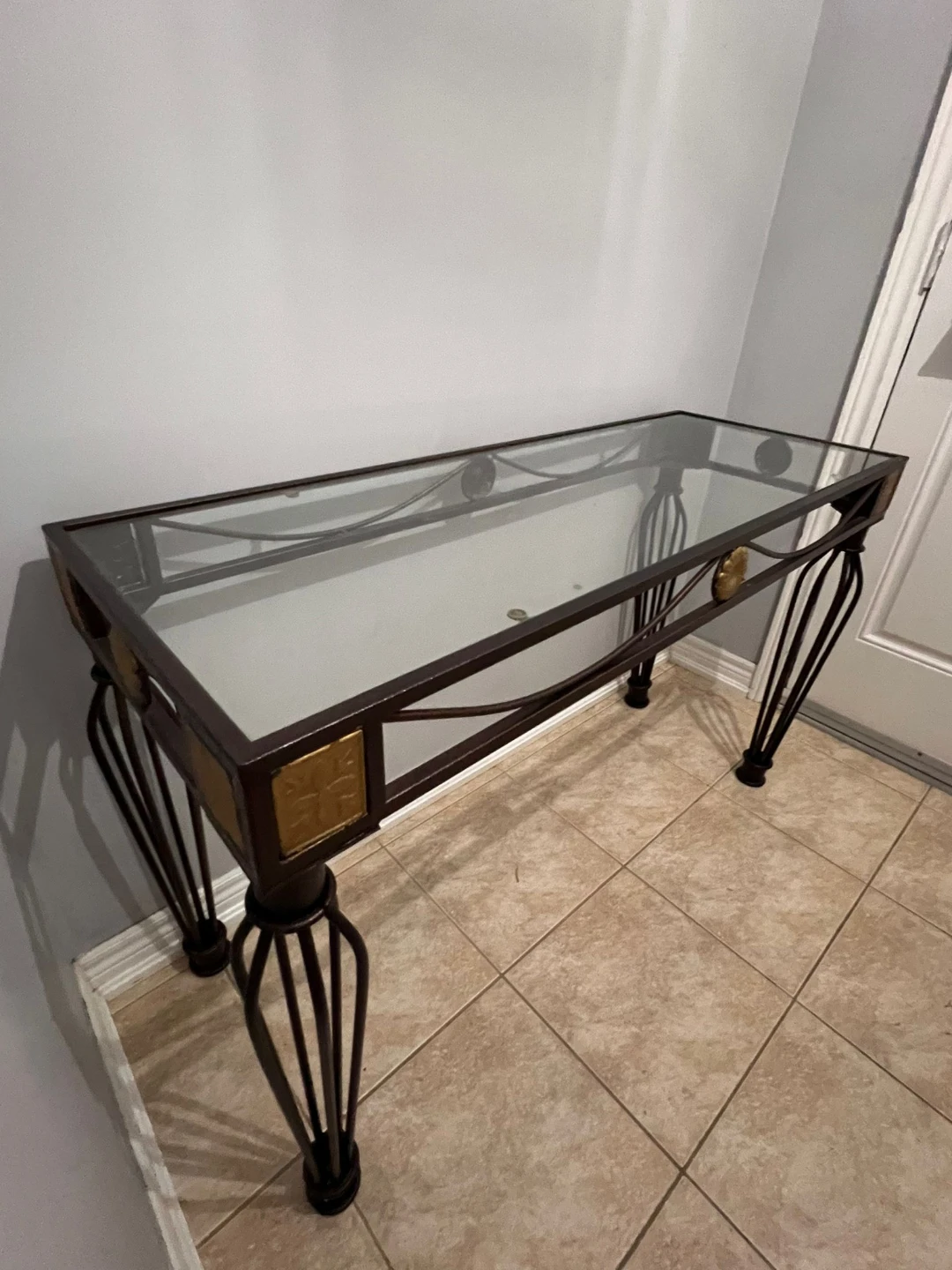 Glass Top entryway Table - photo 4