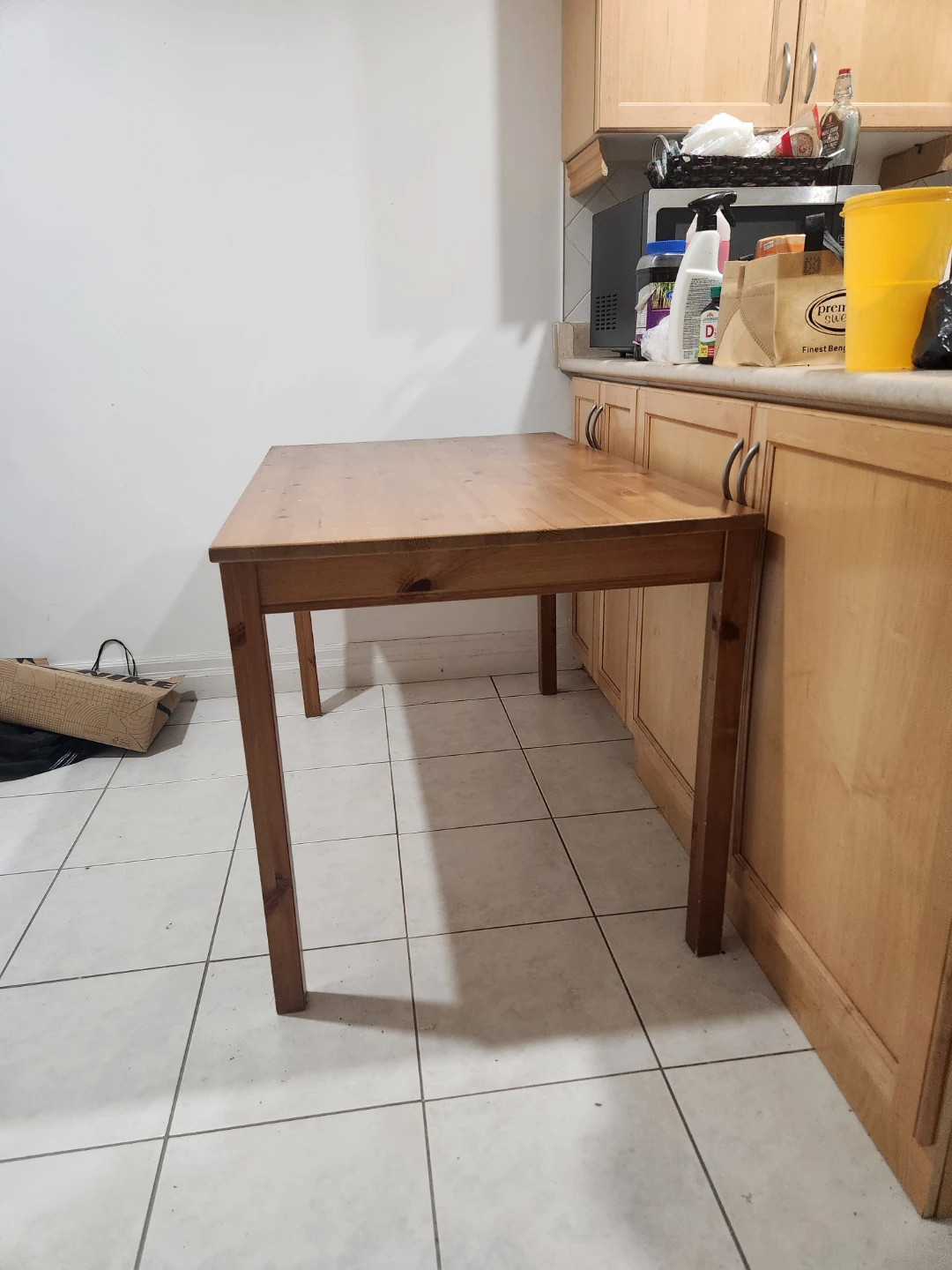 Wooden Dining Table - 46.5 x 26 inches - photo 3