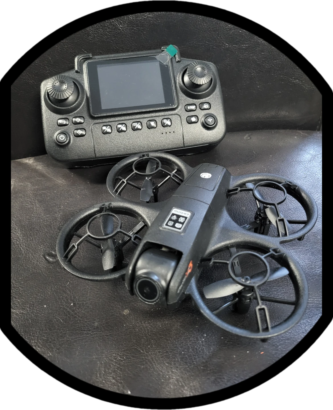 Black Mini Drone with Remote Control