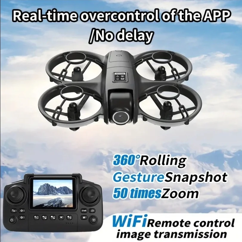 Black Mini Drone with Remote Control - photo 2