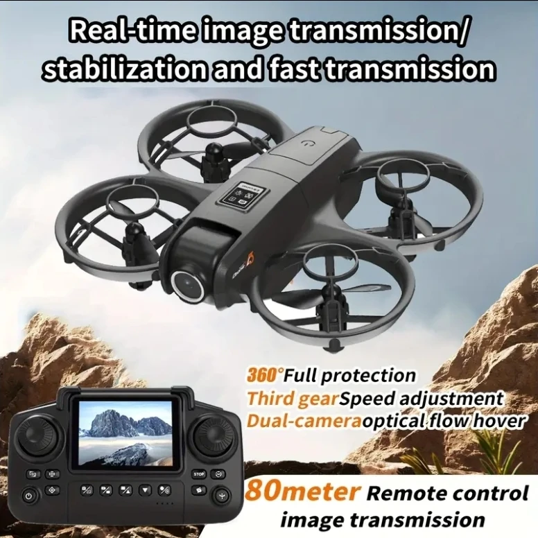Black Mini Drone with Remote Control - photo 4
