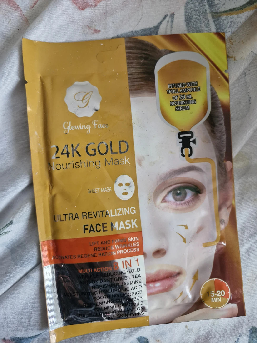 Glowing Face 24K Gold Nourishing Mask# gifting