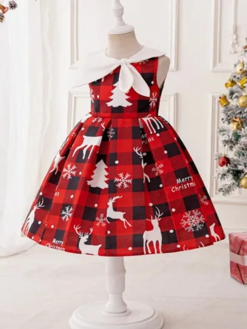 Red Plaid Christmas Dress