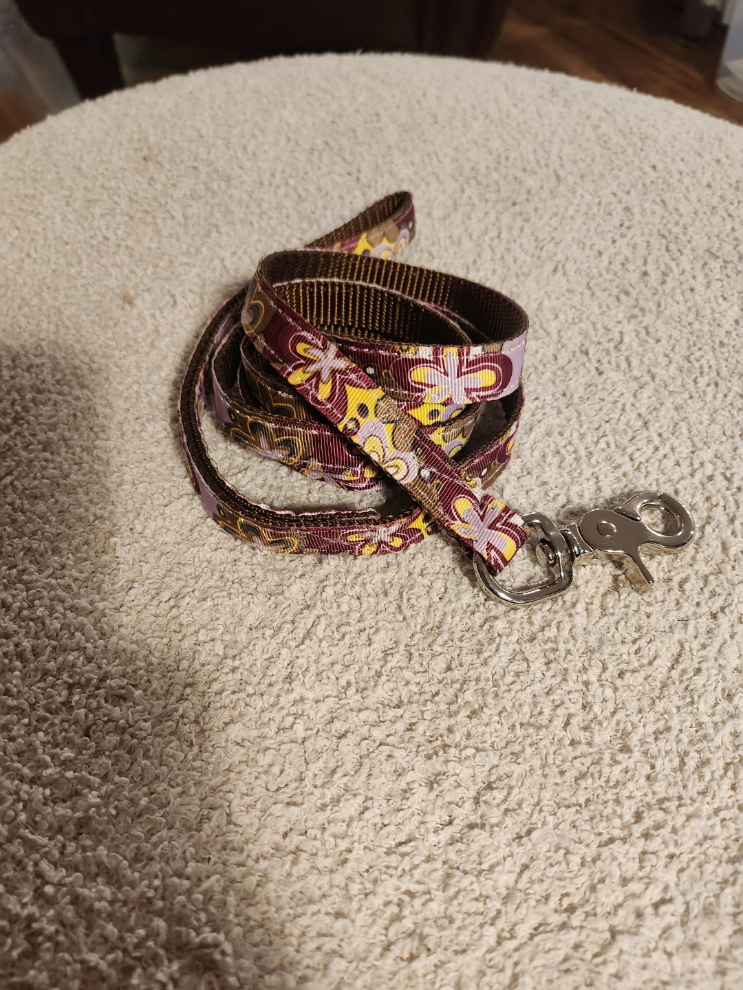 Purple Bloom Floral Dog Leash