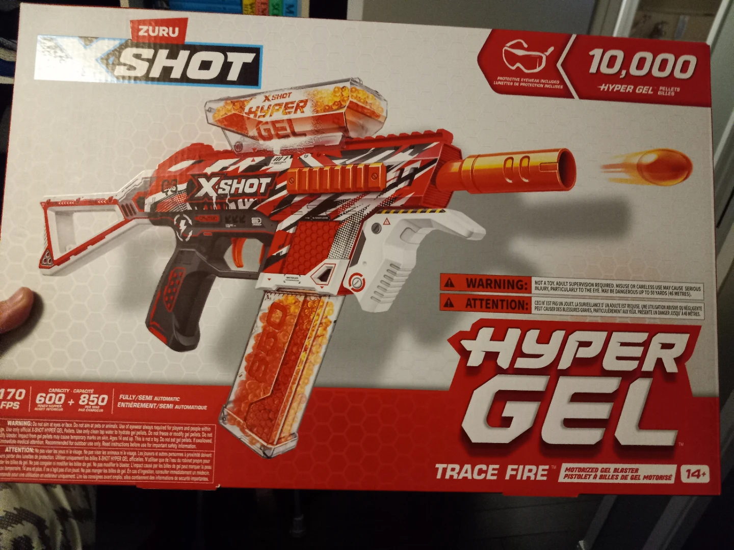 Zuru XShot Hyper Gel Trace Fire Blaster
