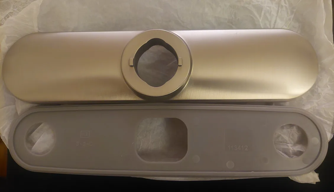 Faucet Cover Plate #cleanout