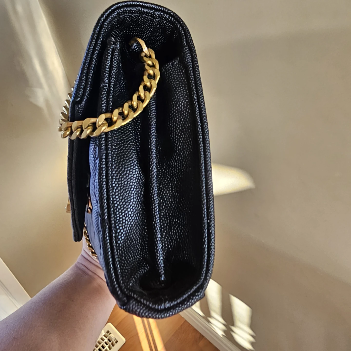 Saint Laurent YSL Black Leather Shoulder Bag - photo 2