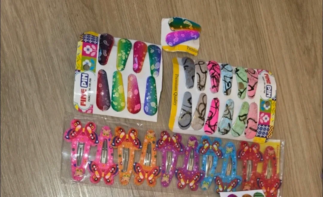 Fine Pin Hair Clips - Assorted Styles