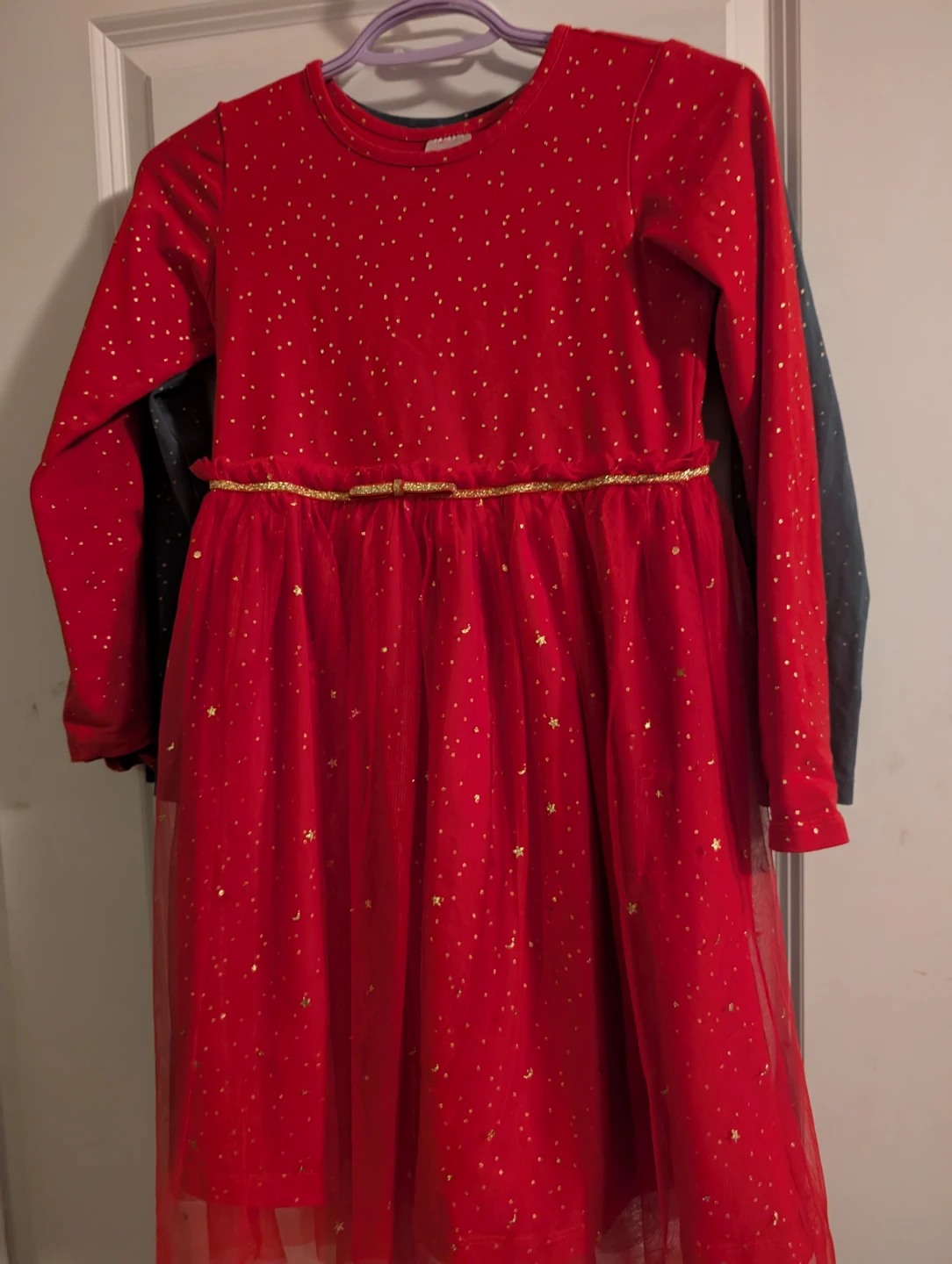 Red & Gold Christmas dress size 10