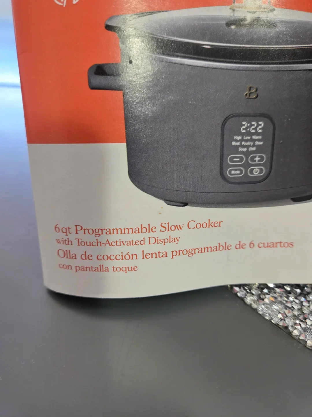 "Beautiful" Blue 6qt Programmable Slow Cooker - Like New! image indicator(2)