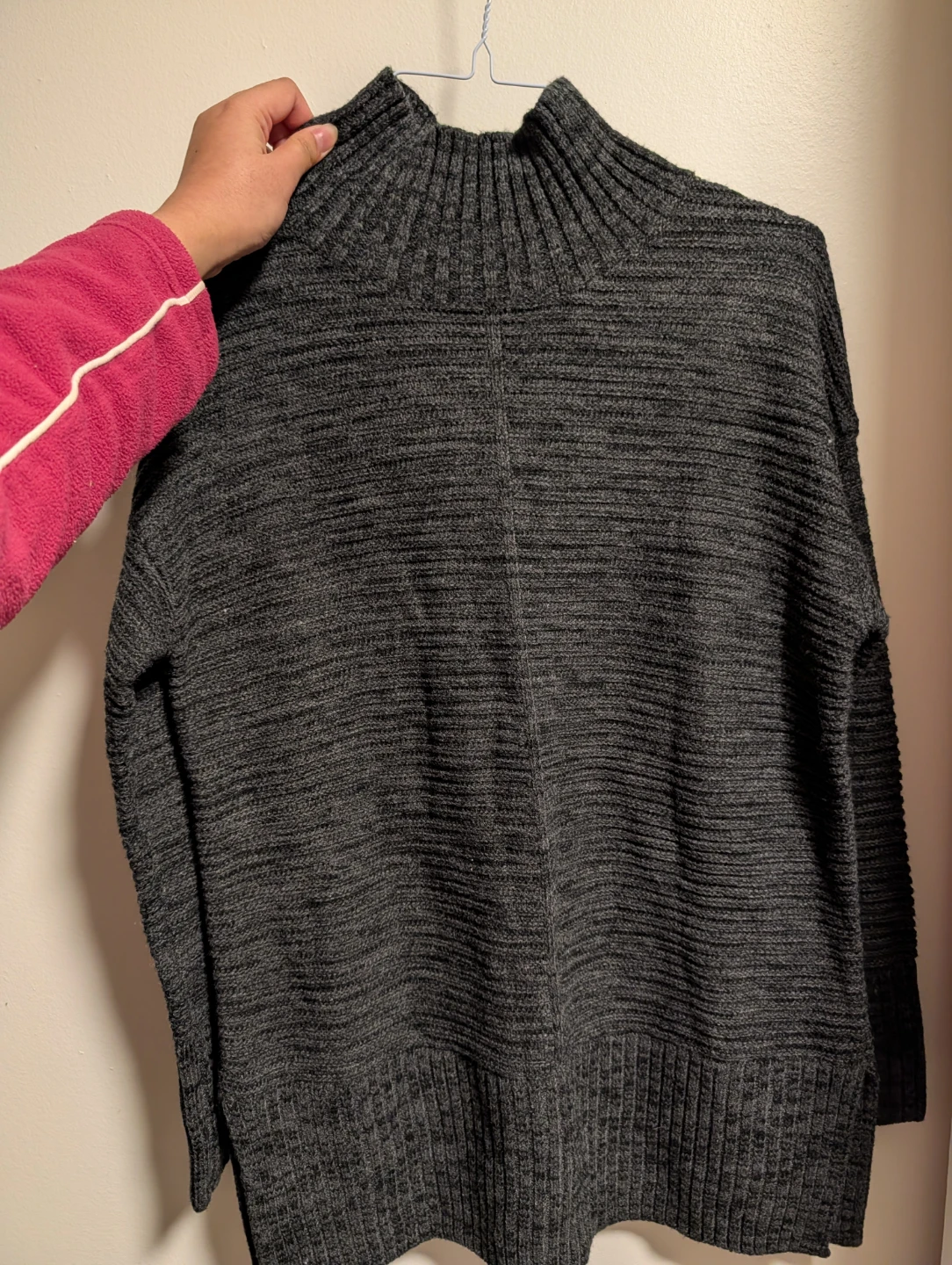 Twice Gray Mock Neck Sweater