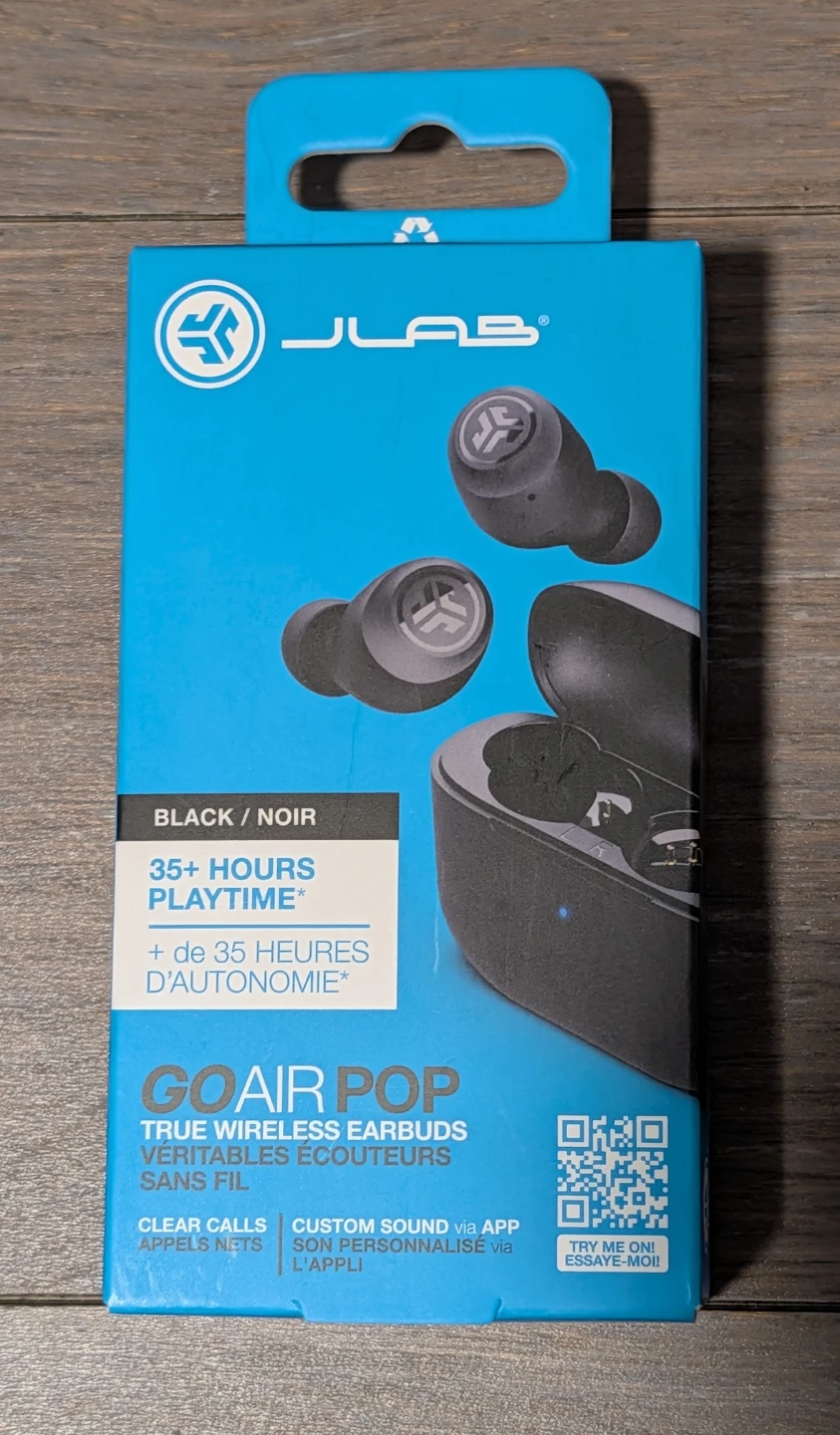 JLab Go Air Pop True Wireless Earbuds - Black