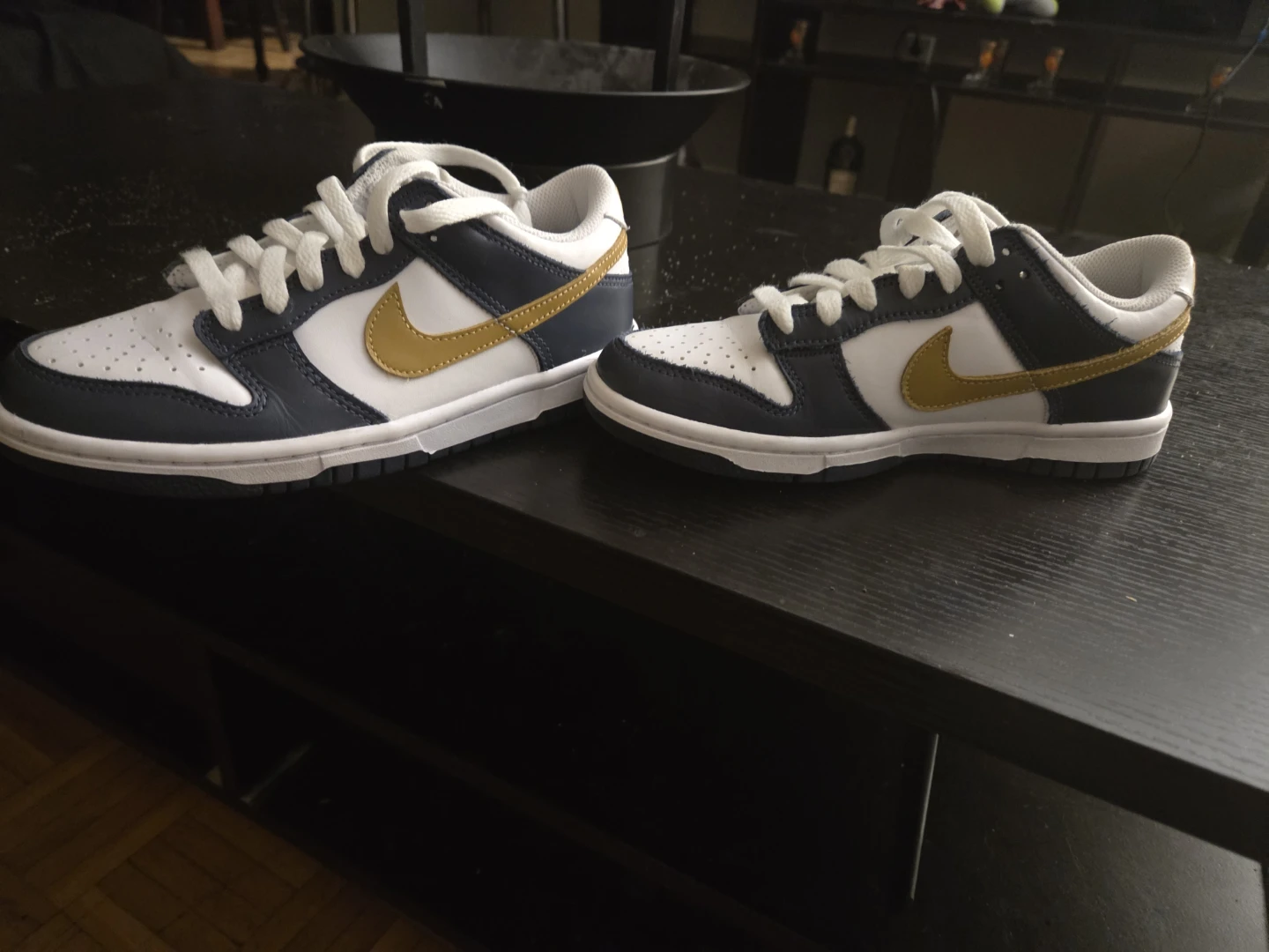 Nike Dunk Low White/Gold Shoes - photo 3