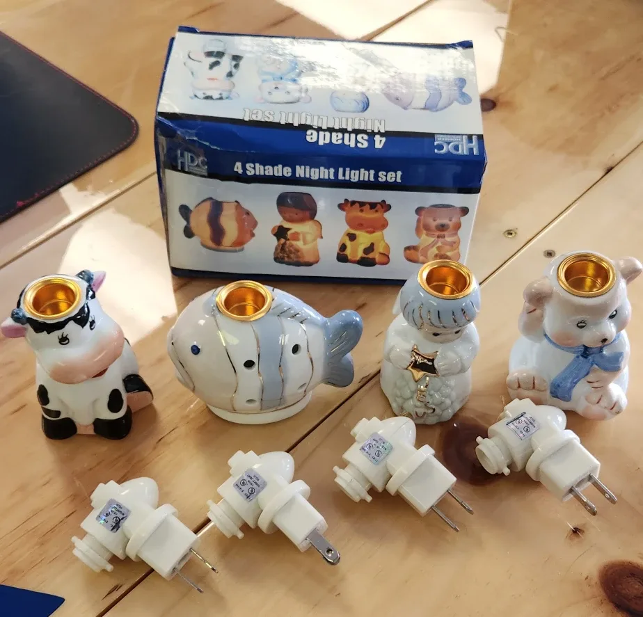 HPC 4 Shade Night Light Set - Cute!