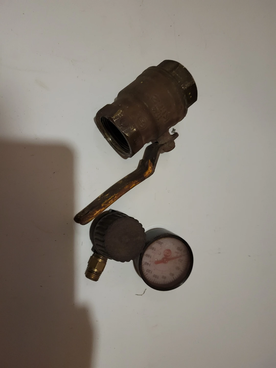 Ball Valve and Pressure Guage