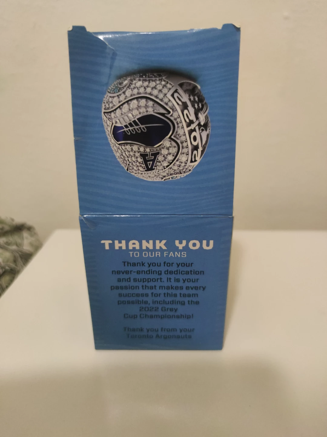 Toronto Argonauts 2022 Grey Cup Championship Replica Ring - photo 2