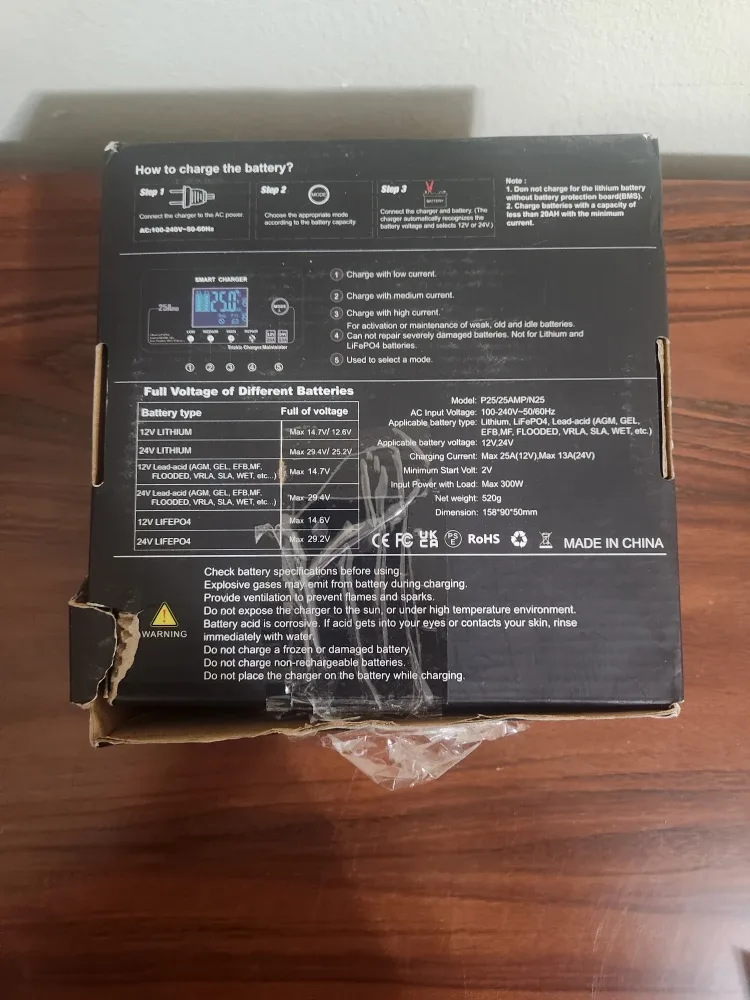 HTRC P25 25AMP Smart Charger image indicator(2)