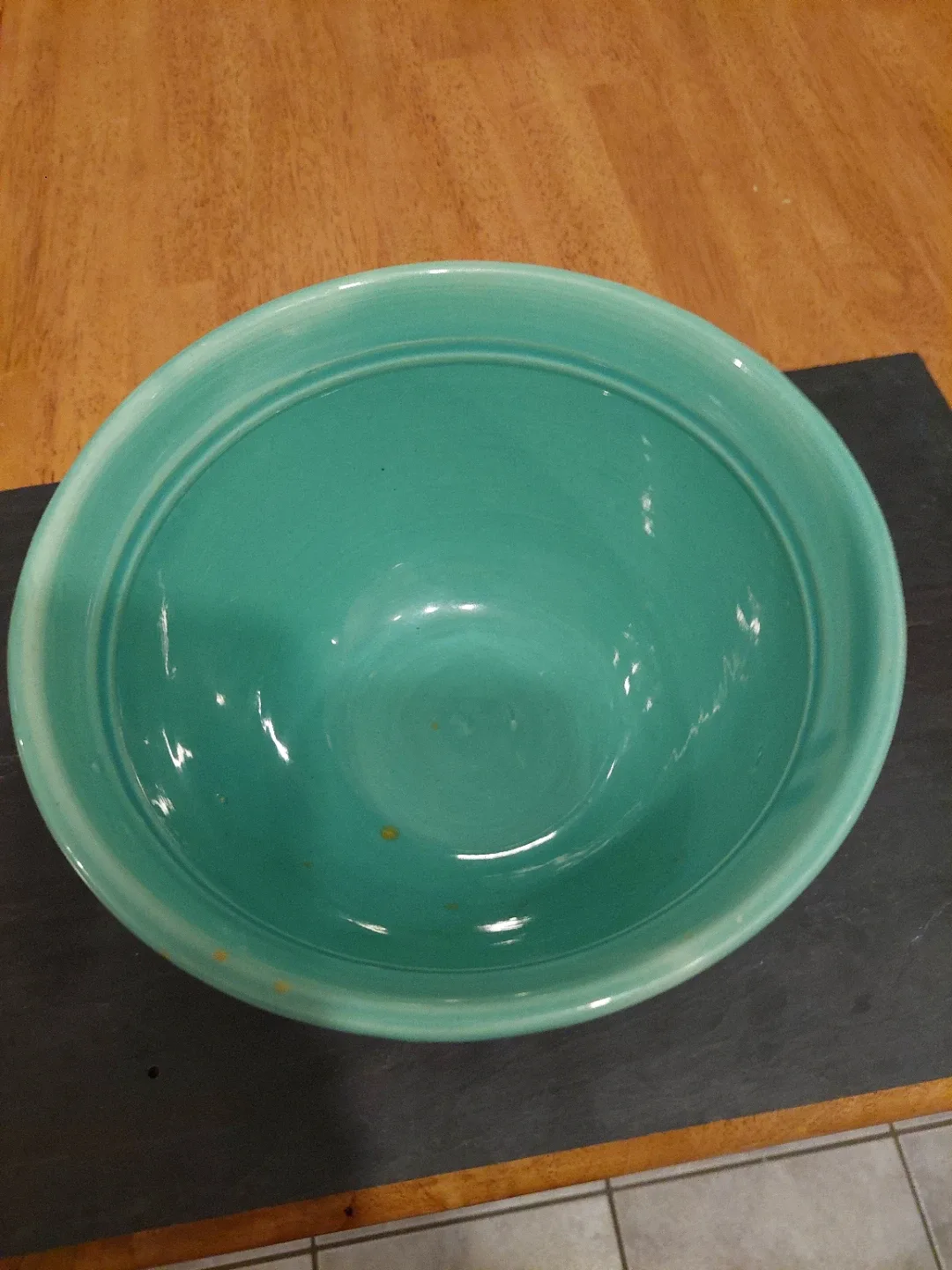 Bauer Pottery #12 Mixing Bowl - Turquoise image indicator(4)