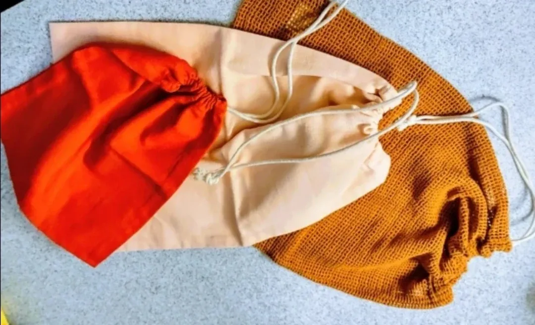 (NEW) Reusable Produce Bags - Set of 3  for 🎁 gift - #Cleanout