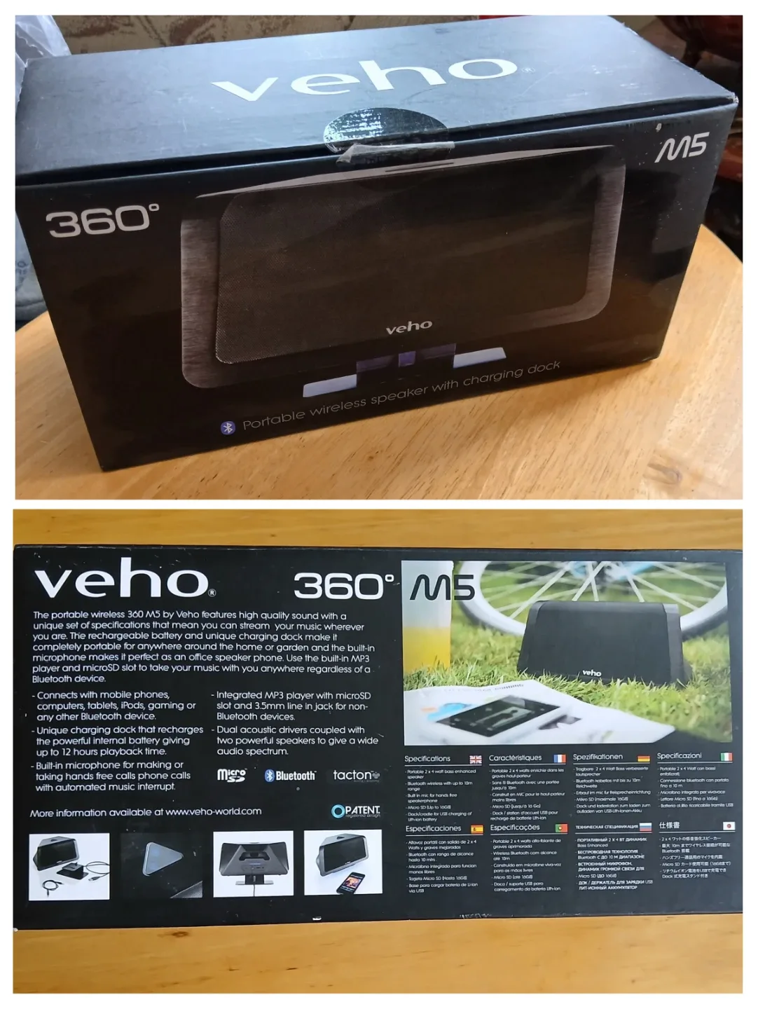 Veho 360° M5 Wireless Speaker w/ Charging Dock