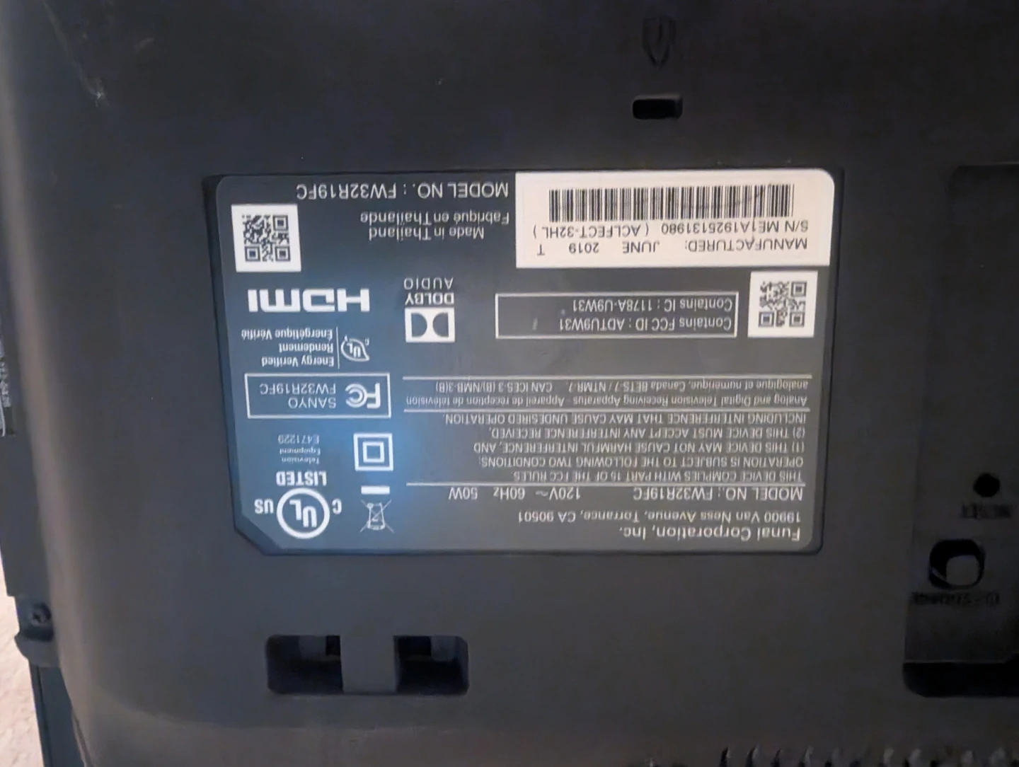 Sanyo Roku TV - photo 2