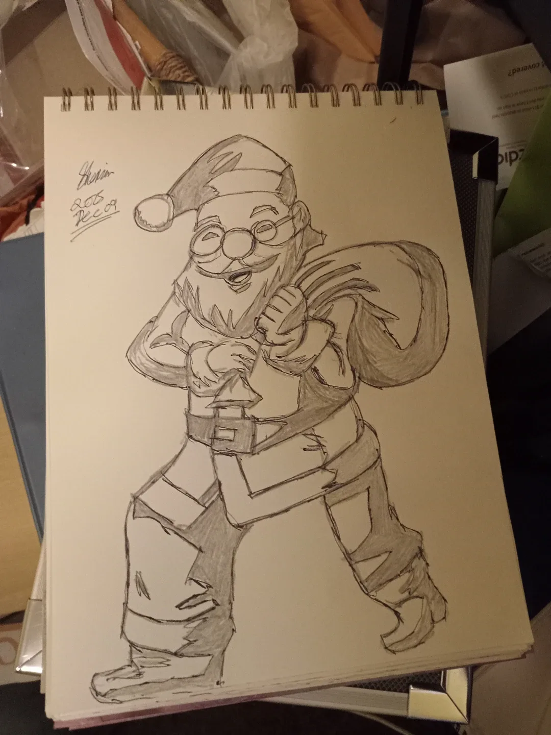 SANTA CLAUSE DRAWINGS