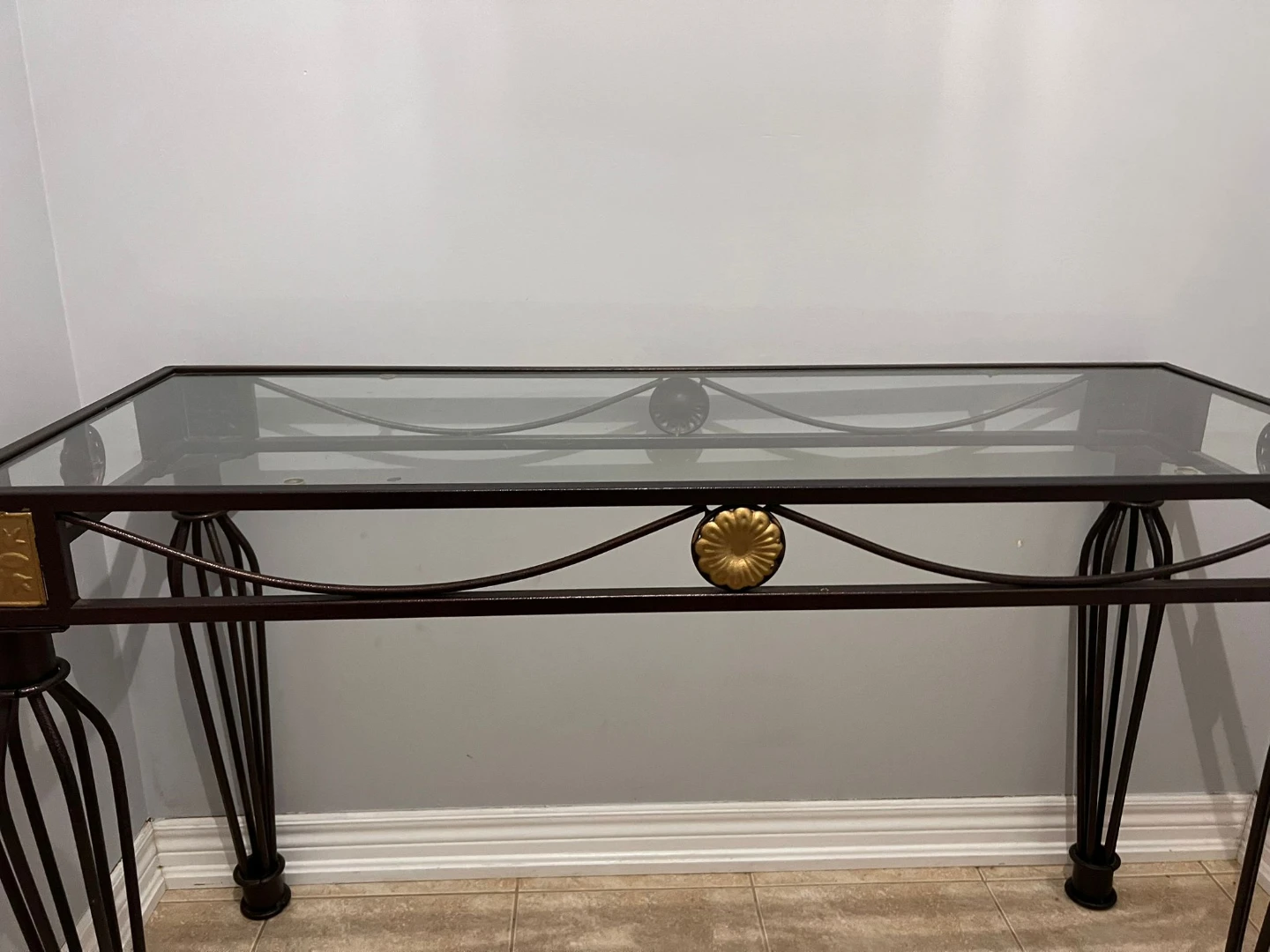 Glass Top entryway Table - photo 3