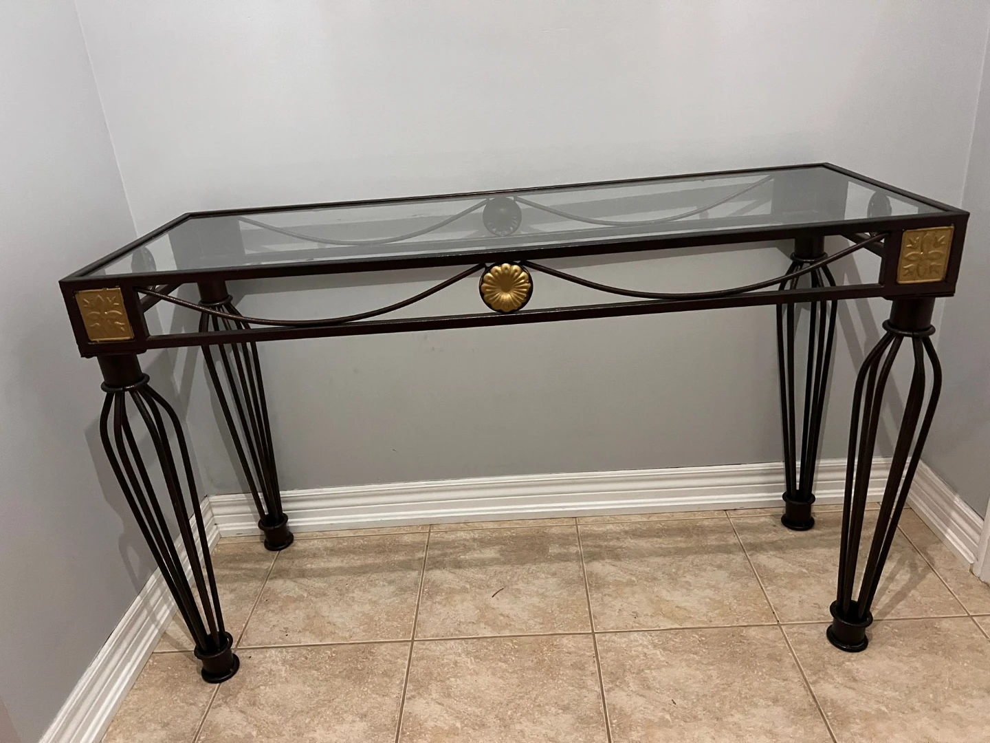 Glass Top entryway Table - photo 5