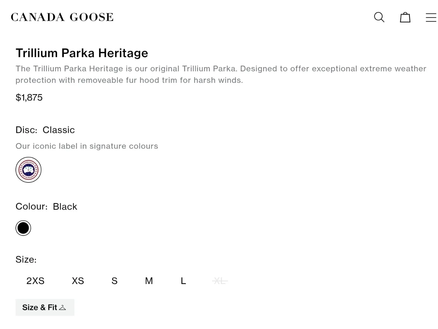 Canada Goose Parka - Size S - Navy Blue image indicator(10)