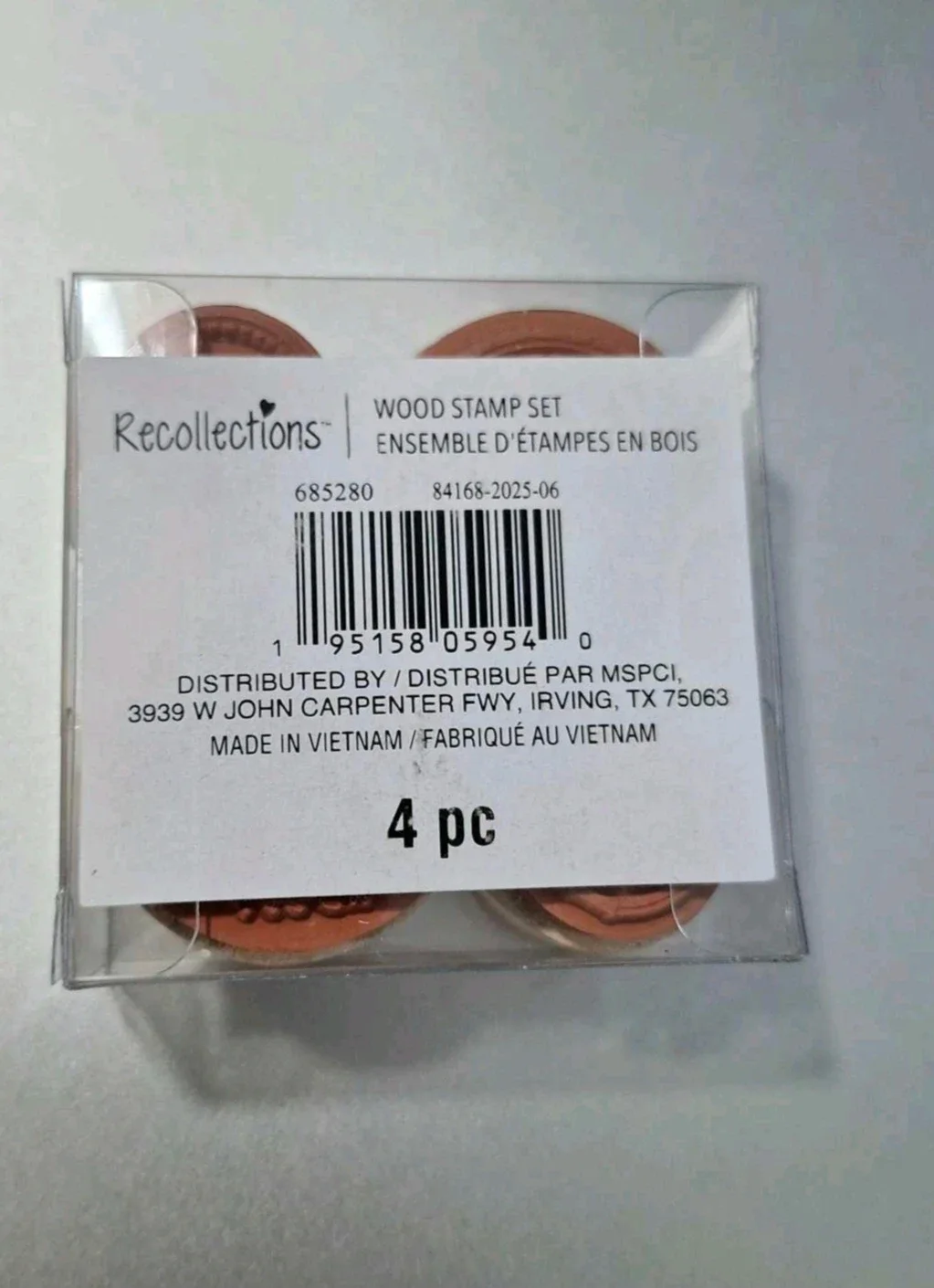 Recollections Wood Stamp Set - 4 pc #Cleanout image indicator(2)