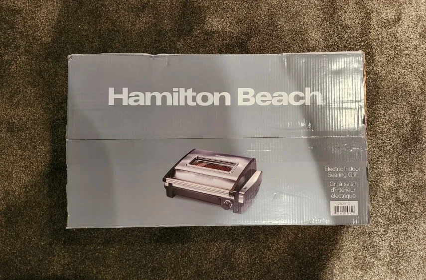 Hamilton Beach Electric Indoor Searing Grill - New in Box image indicator(3)