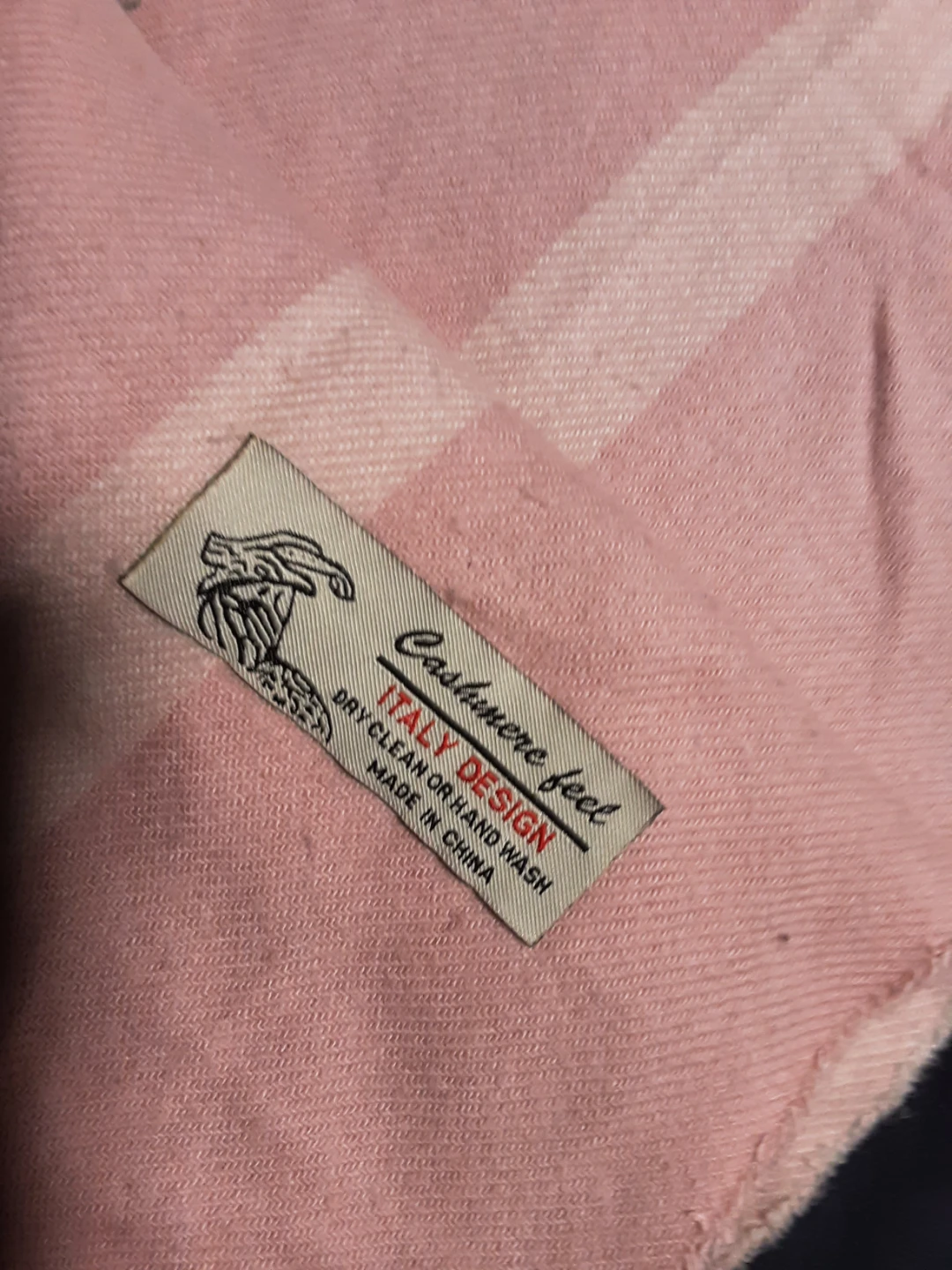 Italy Design Cashmere Feel Scarf - Pink - photo 2