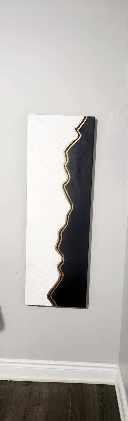 Modern Taxture black and white wall art