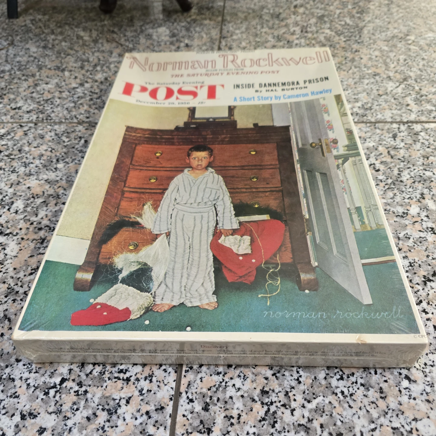 Norman Rockwell Puzzle Christmas "Discovery" Brand New Sealed - photo 3