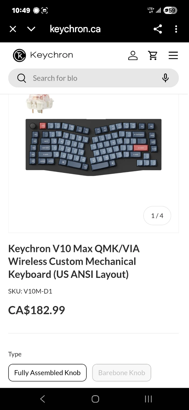 Keychron V10 Max 75% Alice Hotswap Wireless Keyboard - photo 2