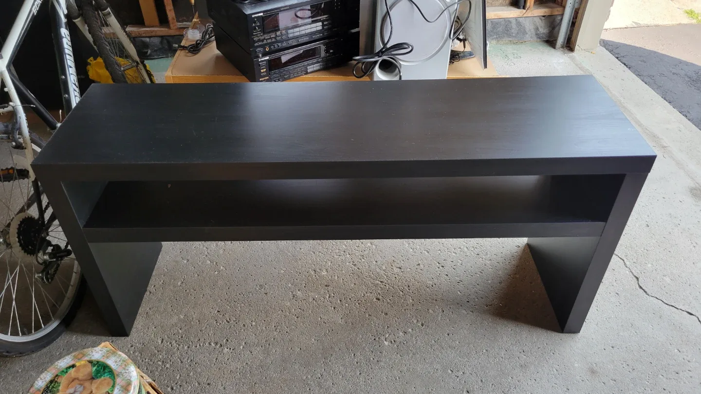 Black TV Stand/Bench (Ikea)