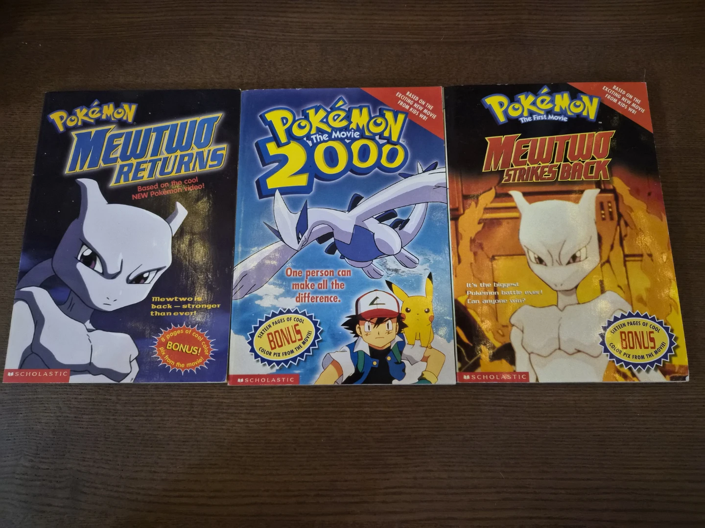 Pokémon Movie Book Set: Mewtwo Returns, 2000, Strikes Back