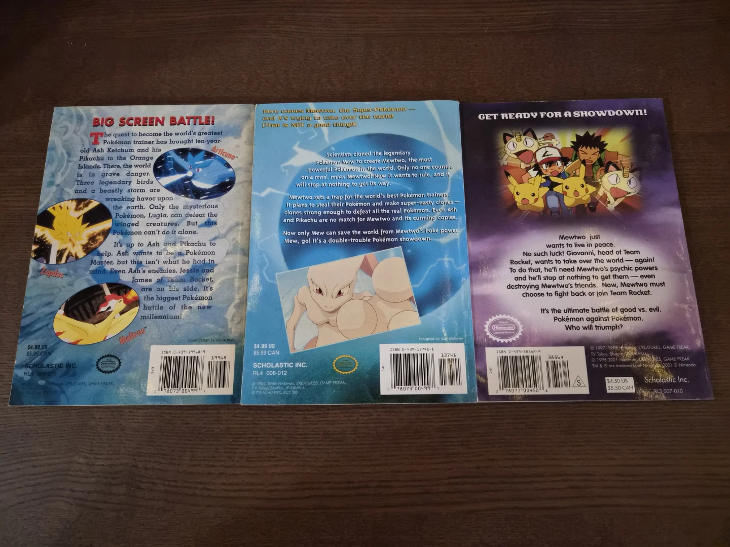 Pokémon Movie Book Set: Mewtwo Returns, 2000, Strikes Back - photo 2