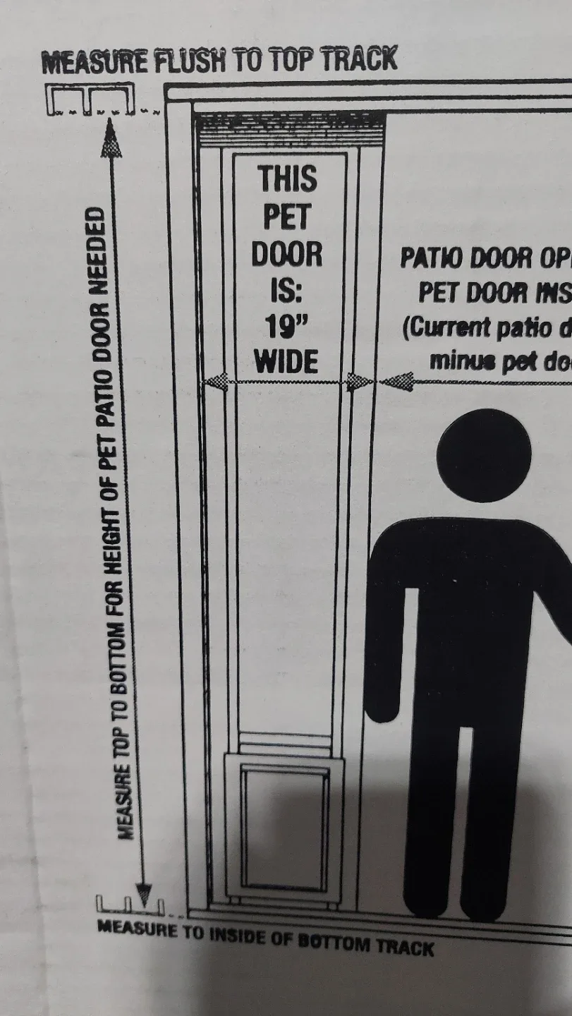 Ideal Fast Fit Aluminum Pet Patio Door image indicator(2)