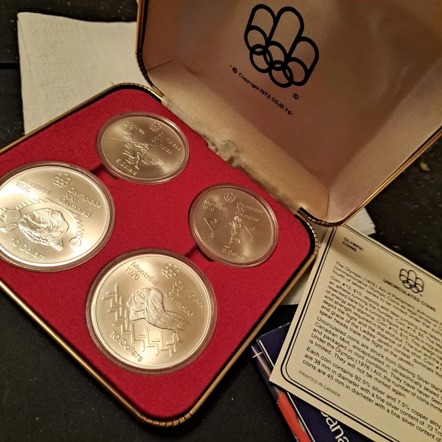 1976 Montreal Olympic Uncirculated Coin Set