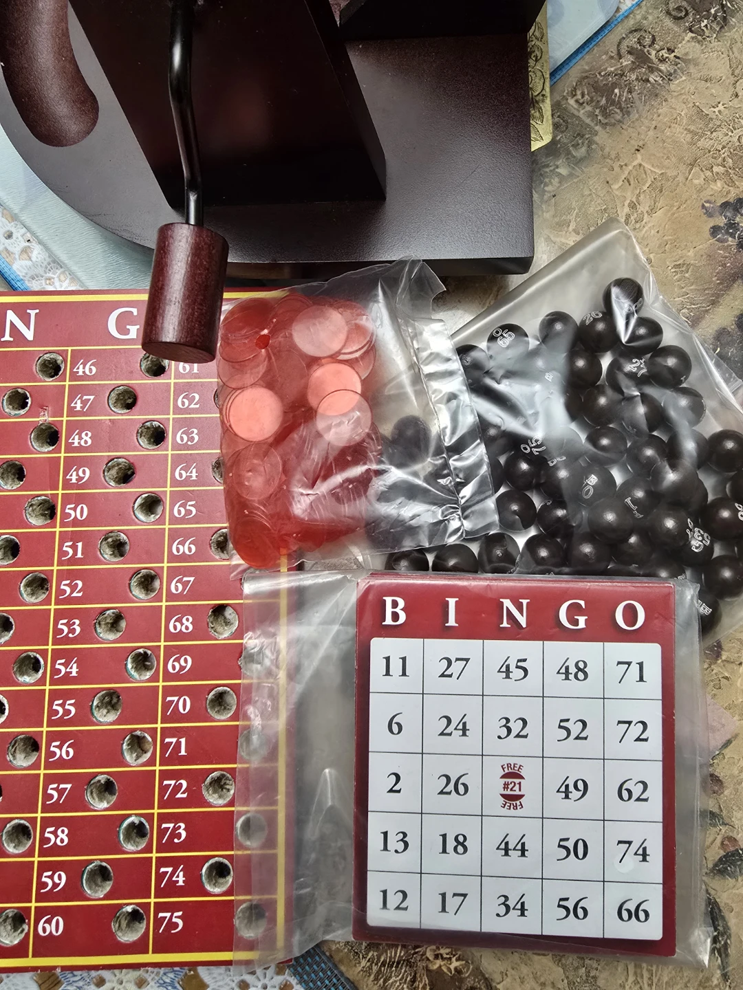 Game Gallery Solid Wood Bingo Set 🥕 - photo 5