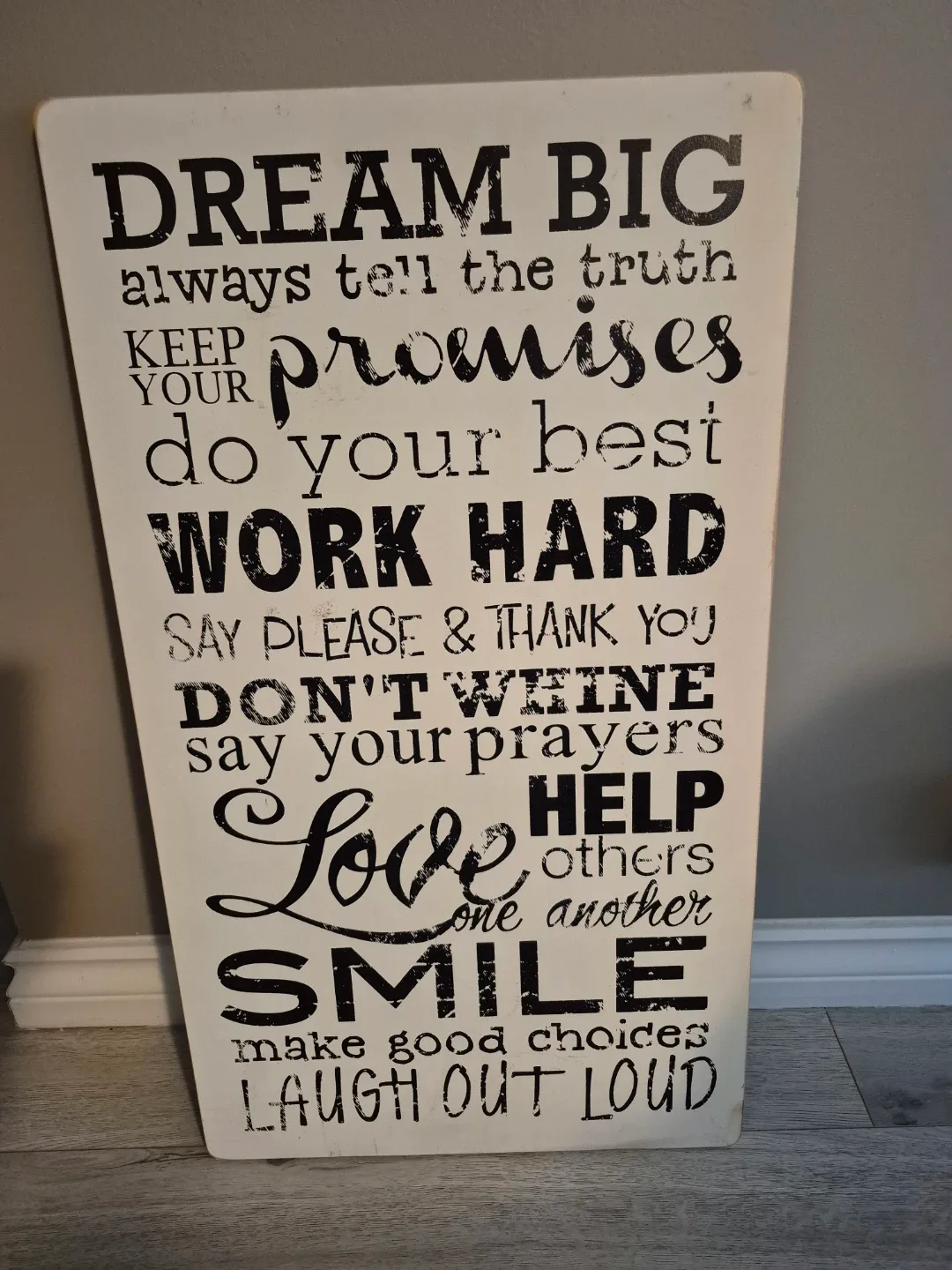 Timbers 'Dream Big' Wall Decor 16x28 in