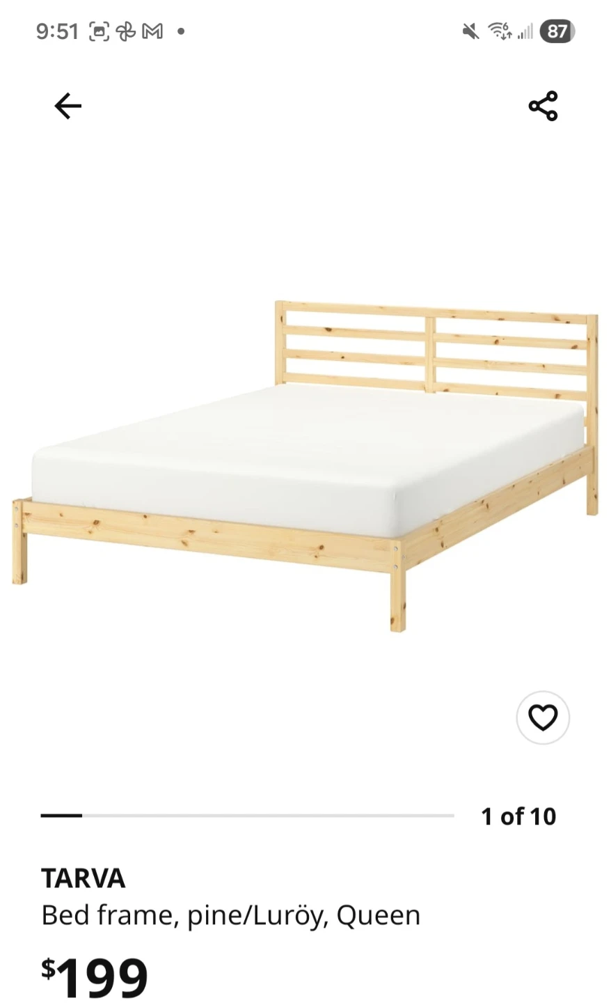 IKEA TARVA Queen Bed Frame - photo 3