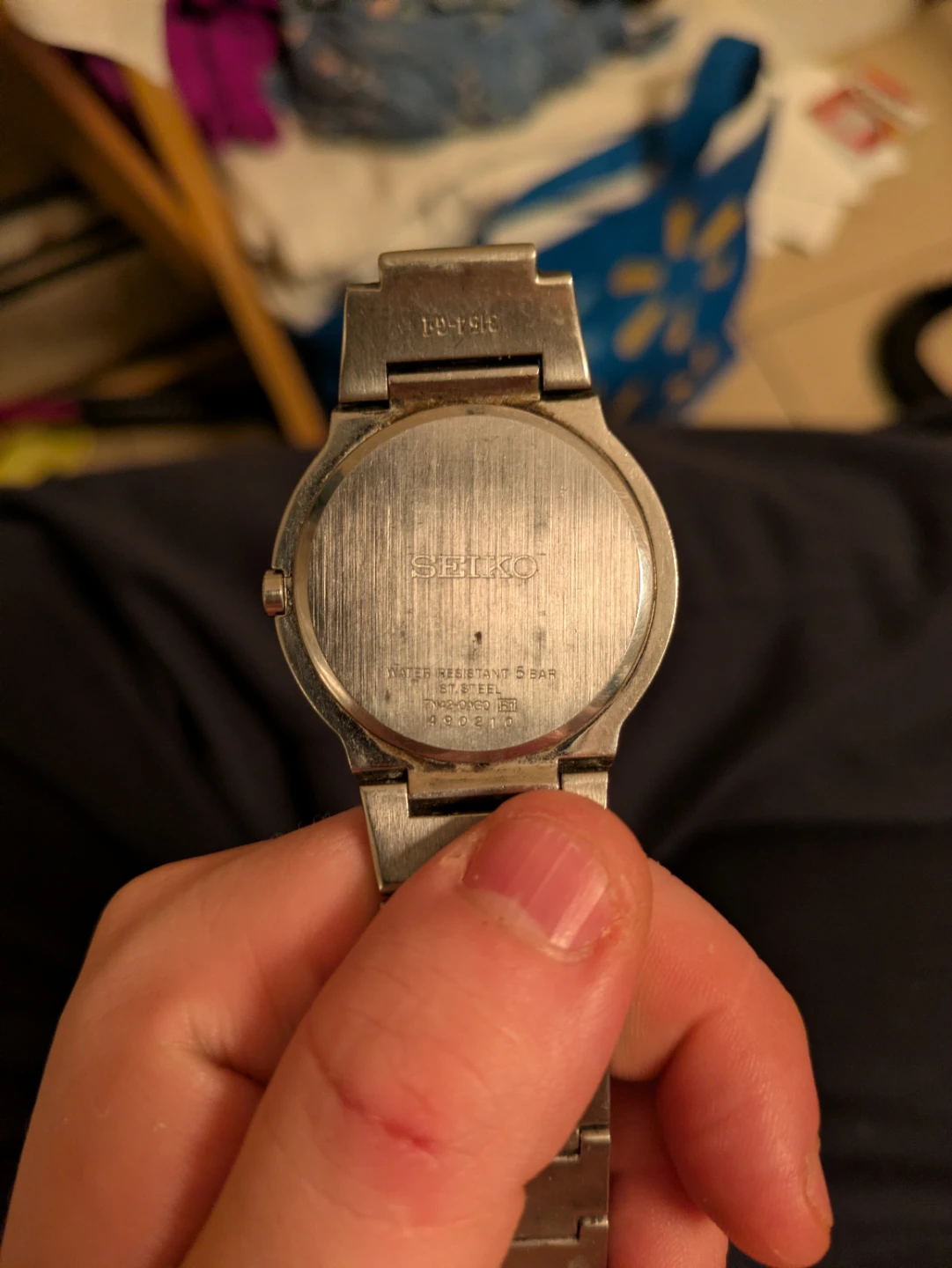 Seiko 50M Stainless Steel Watch Quartz Movement (needs battery) - photo 2