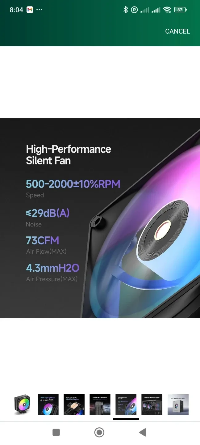 New Ocyupus Delta A40 BK ARGB CPU Cooler image indicator(7)