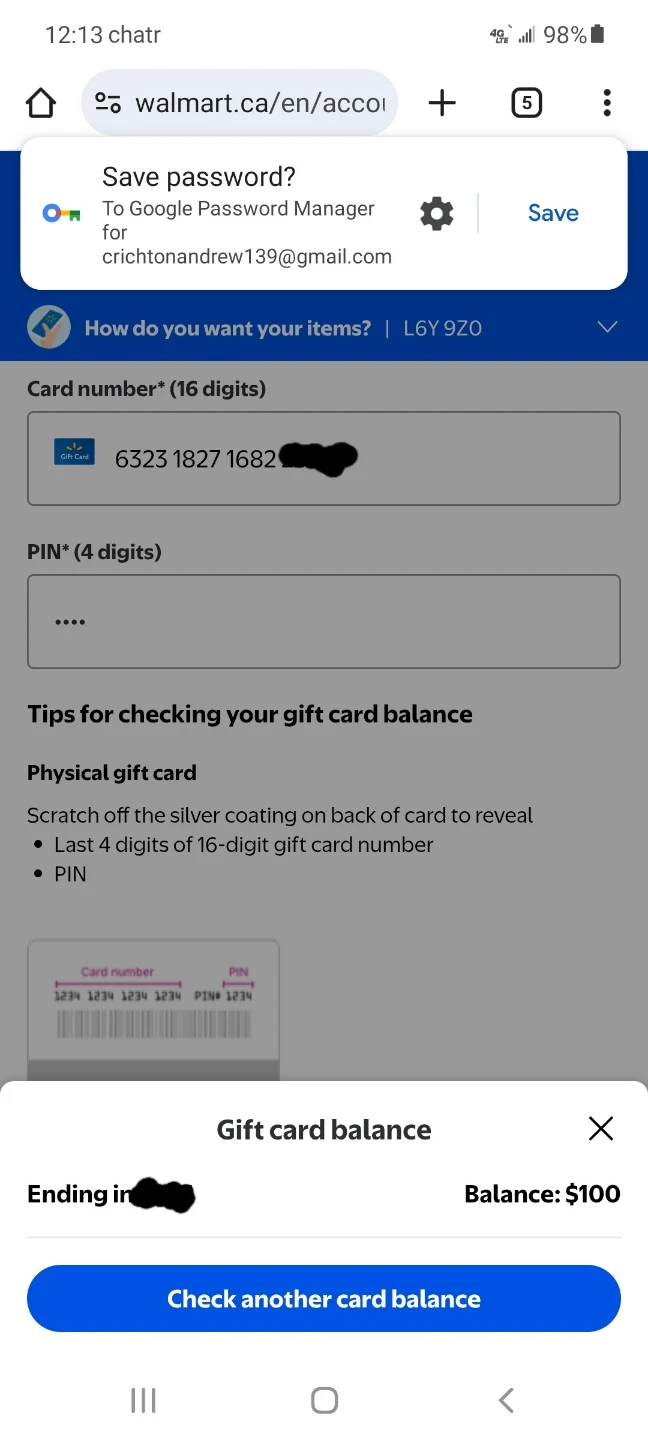 Walmart gift card 100$ - photo 3