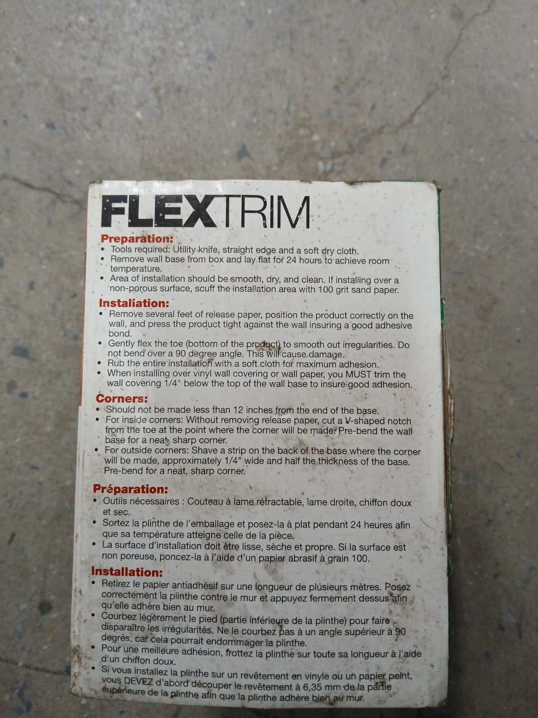 Flextrim Self-Stick Vinyl Wall Base 4" x 20' - photo 3