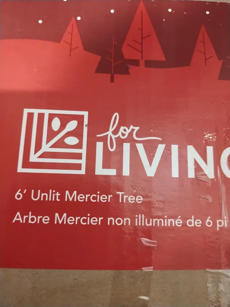 For Living 6' Unlit Mercier Tree with Lights image indicator(4)